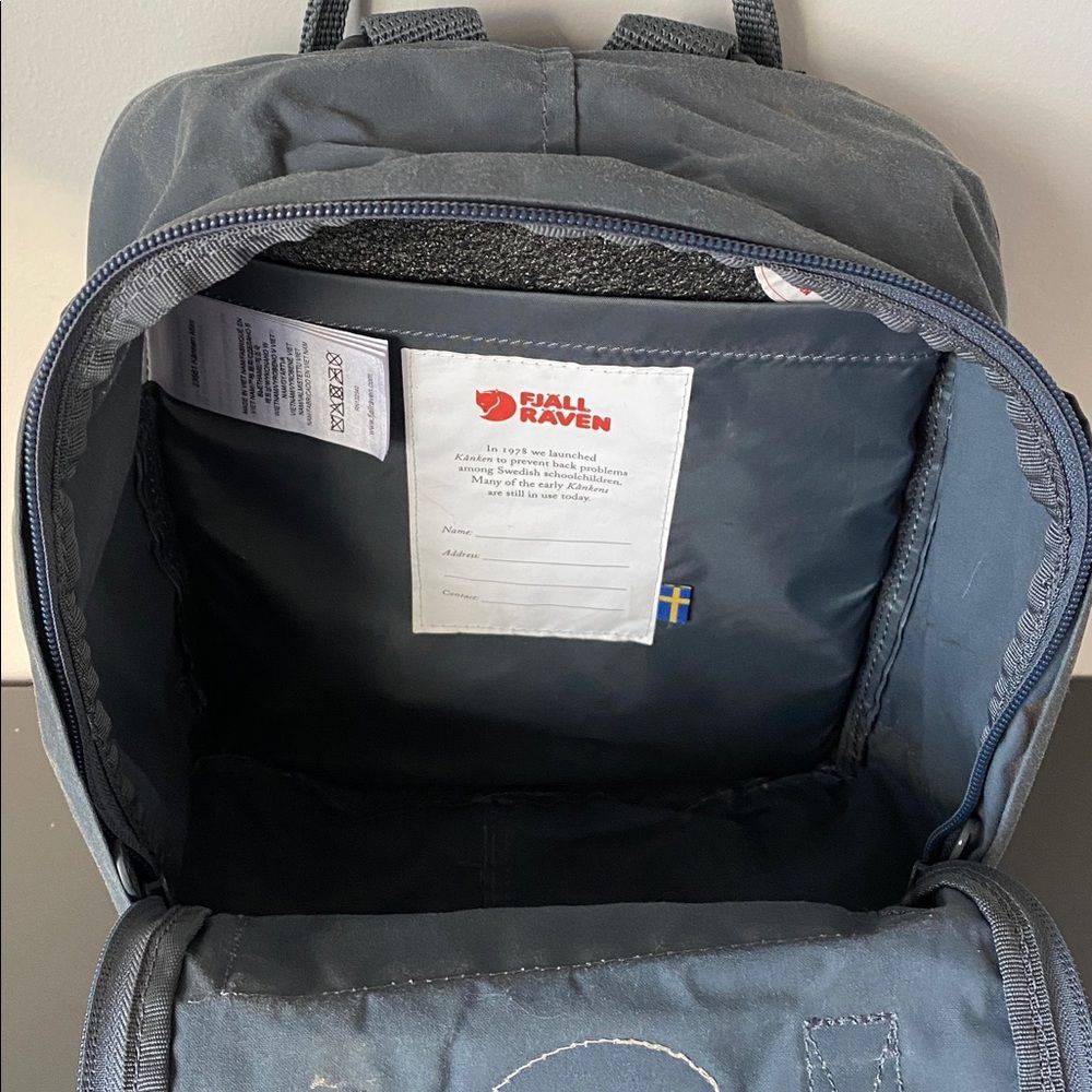 Fjallraven Kanken Mini Backpack 3L Dark Gray Chacole Outdoor Casual - Picture 7 of 12